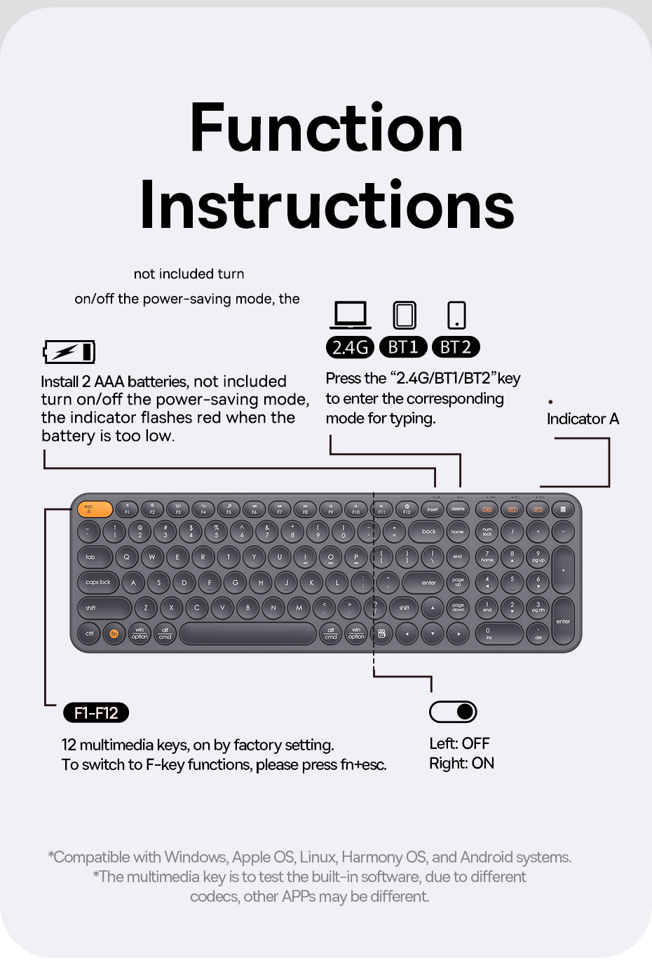 Baseus Wireless Mouse Bluetooth Wireless Computer Keyboard and Mouse ...