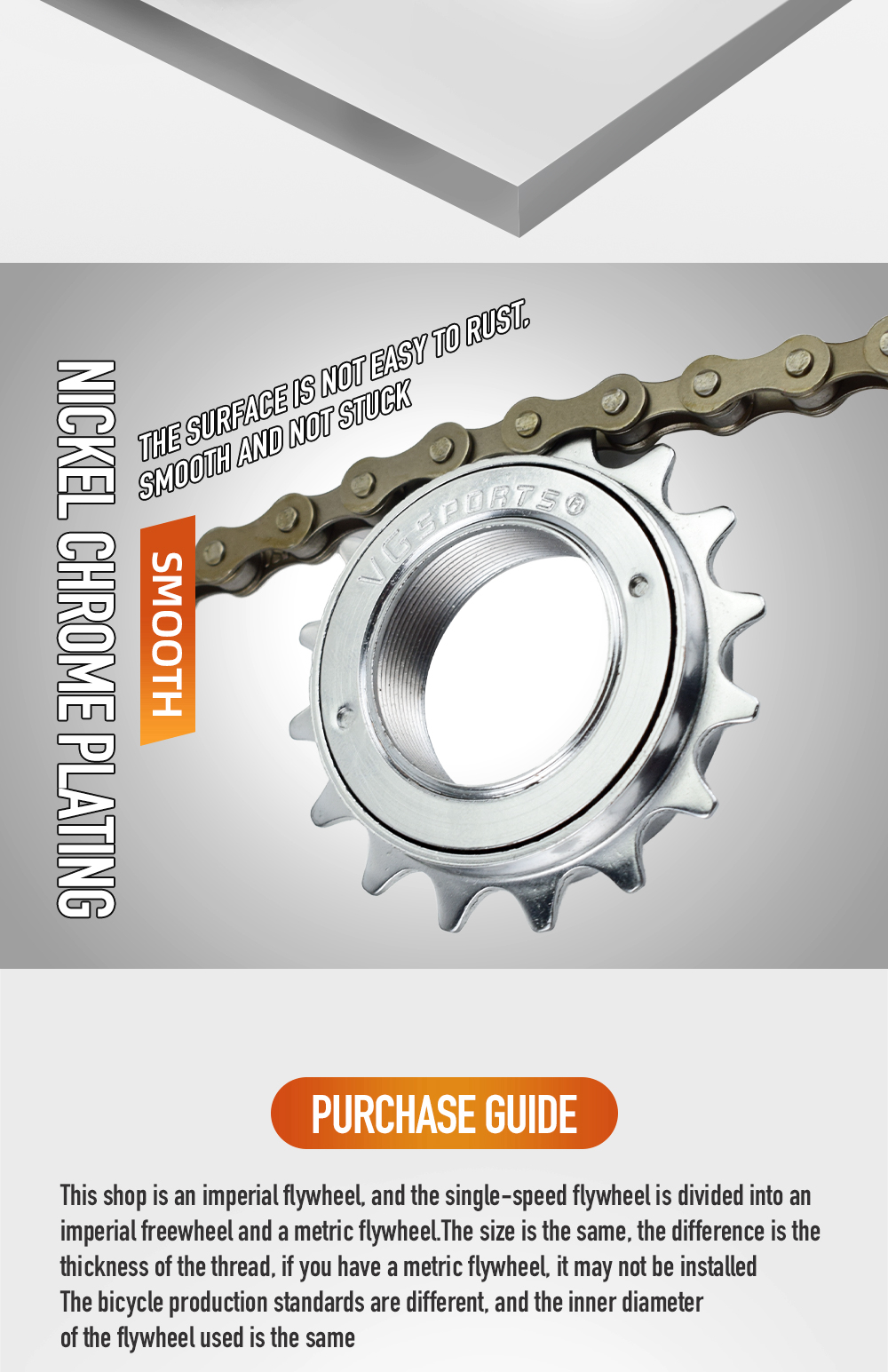 VG Sports 【Ready Stock】16T/18T/20T/22T/24T 34MM Bicycle Freewheel