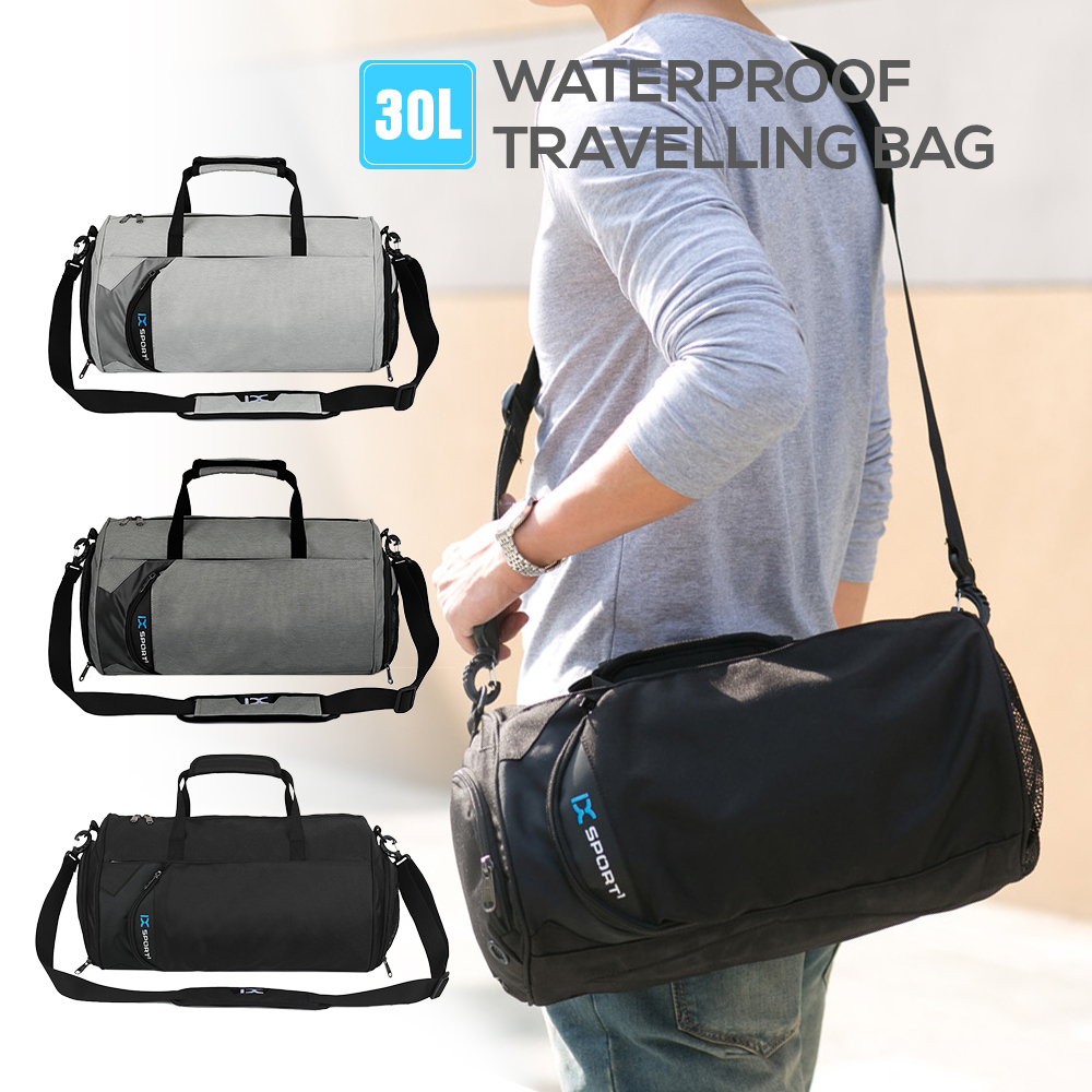 [FW HOT] 30L Waterproof Travel Duffele Bag Dry Wet Separation Gym Bag ...