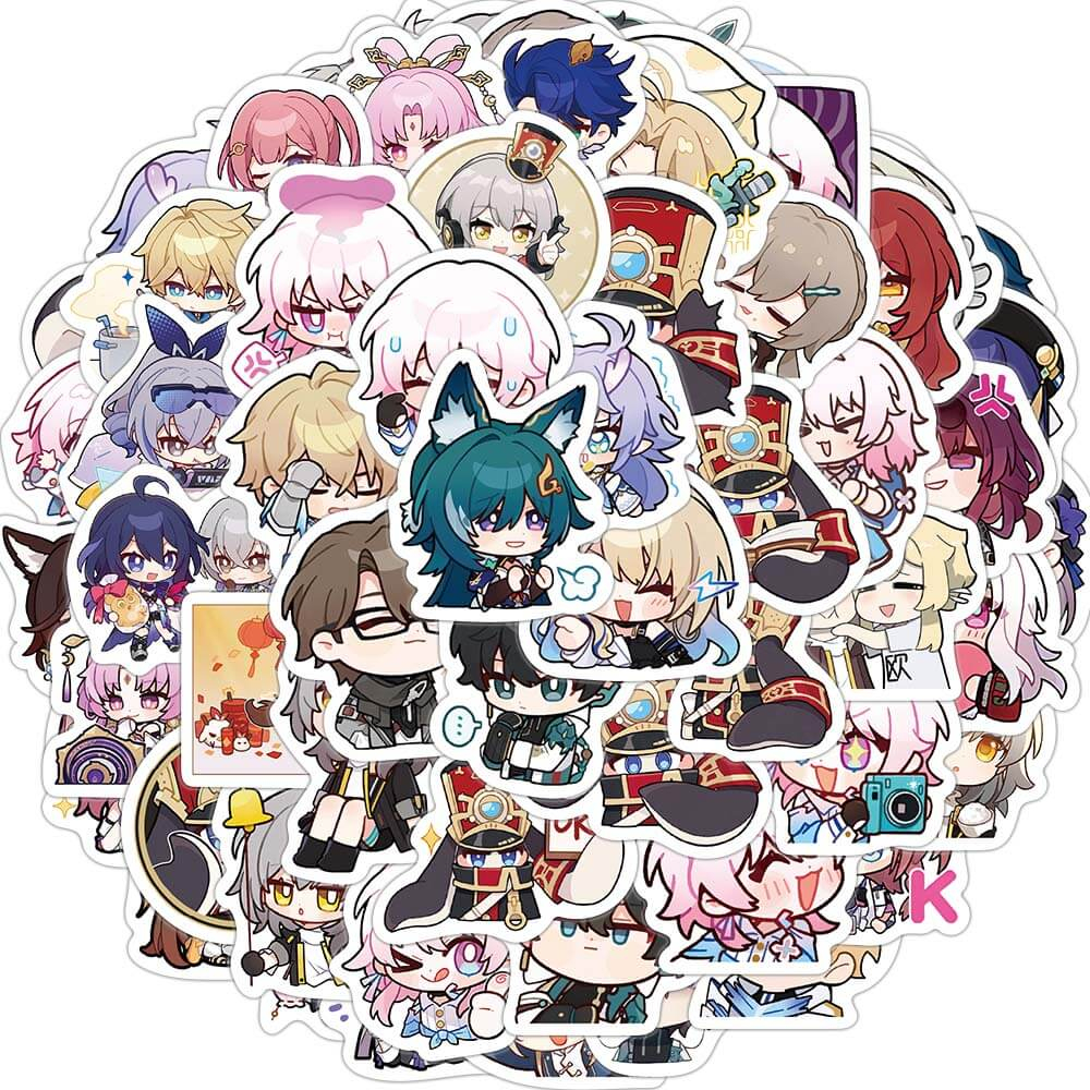 80pcs Honkai: Star Rail Stickers Anime Game Stickers for Scrapbook ...