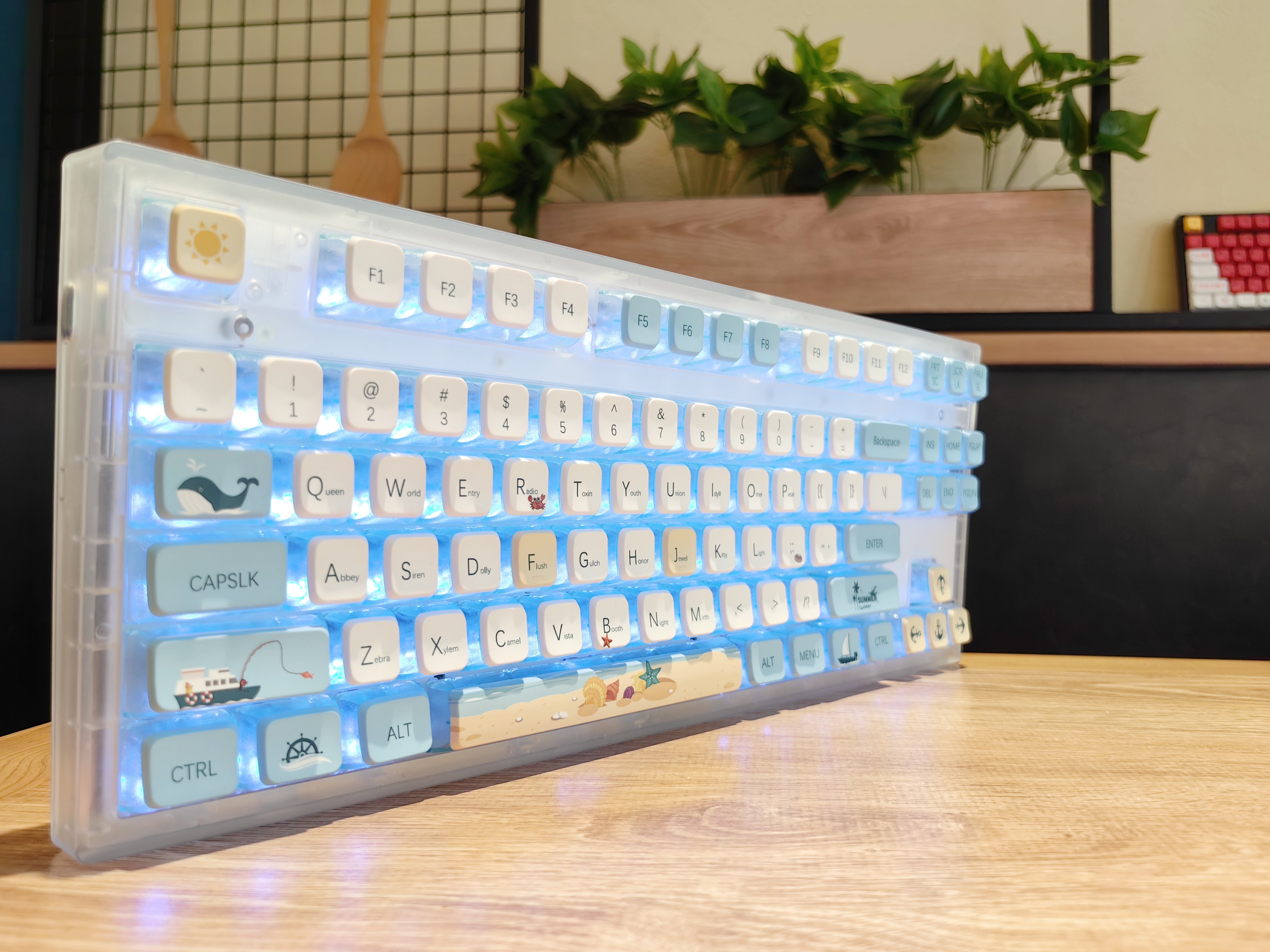 Nautical Theme Pudding Keycap Colorful Summer Fruits A Set Keys Keycap ...