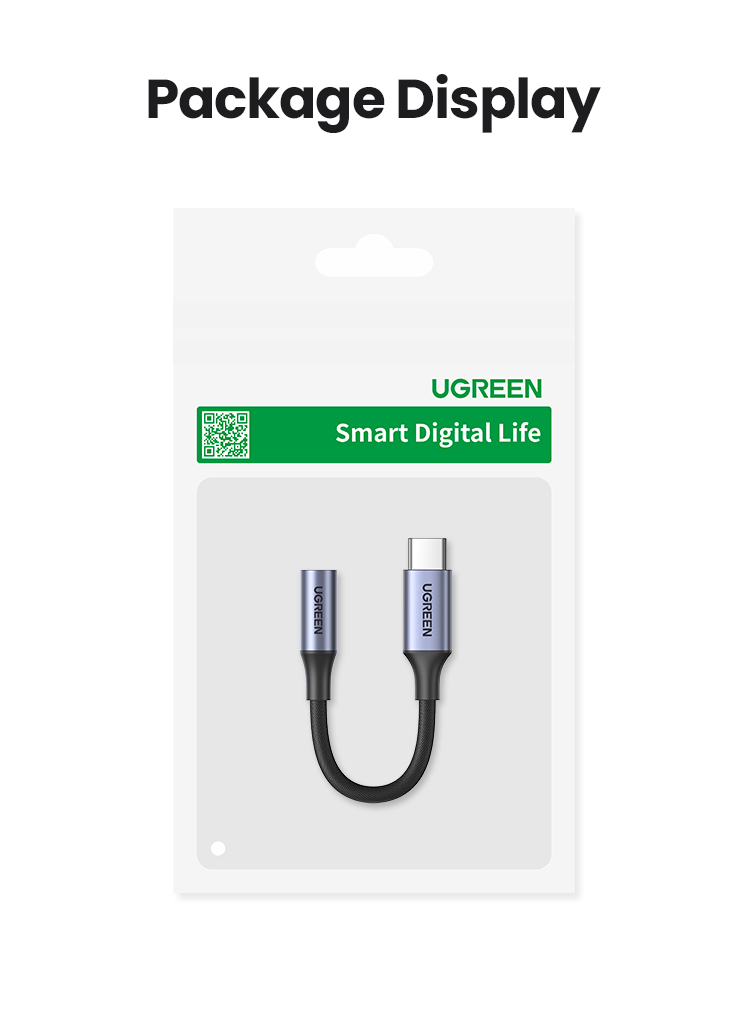 UGREEN USB Type-C to 3.5mm DAC Chip Headphone Adapter USB-C to 3.5 Aux ...