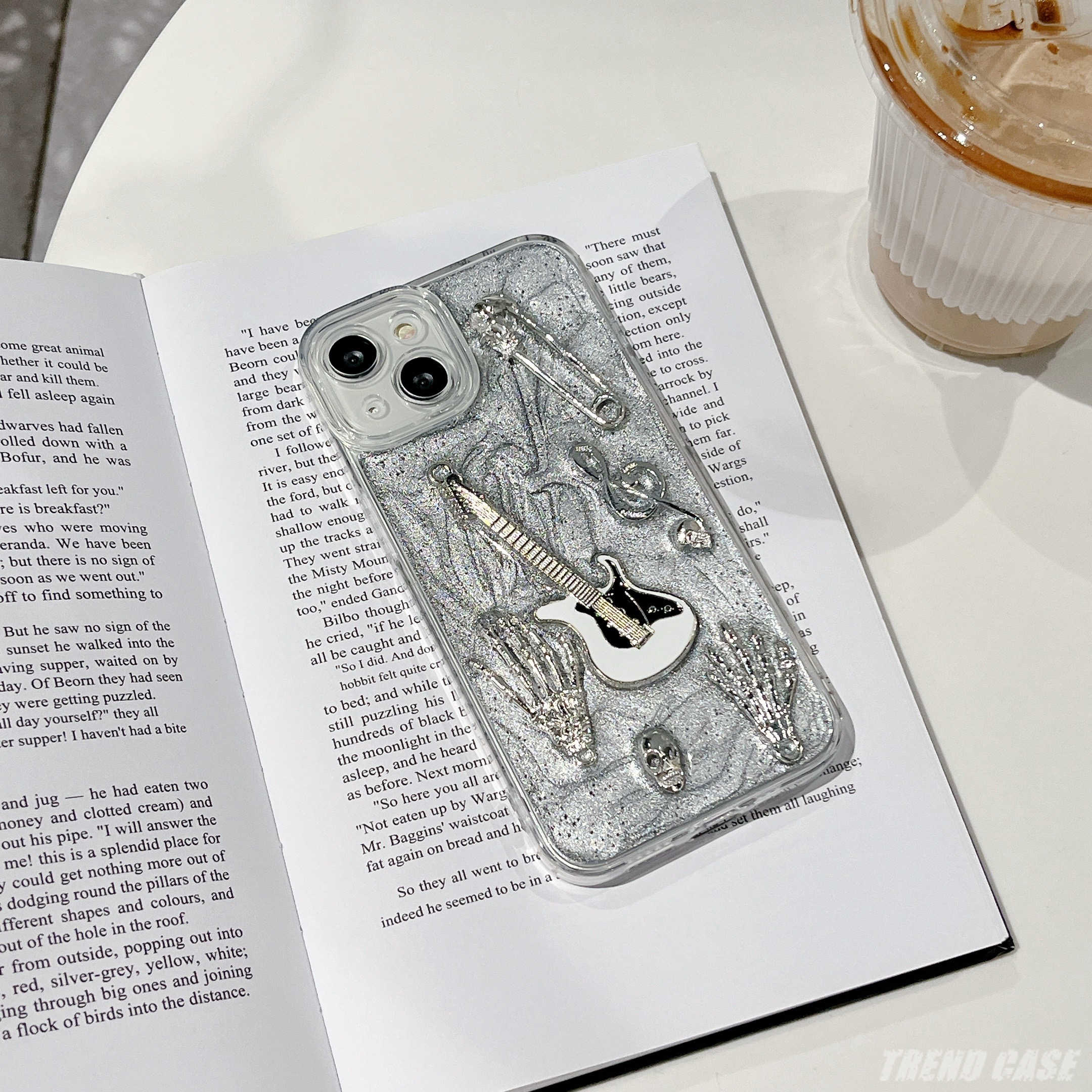 Luxury Glitter Guitar notes Phone Case For iPhone 14 11 12 13 Pro Max X ...