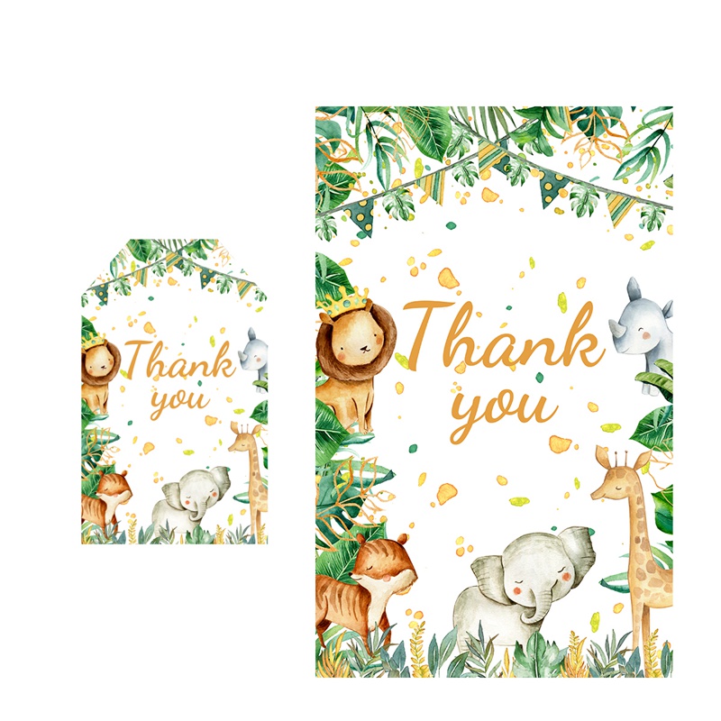 Animal Theme Thank You Tags Printable Gift Tags Safari Theme Party ...