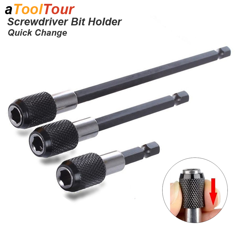 Magnetic Screwdriver Hex Adapter Quick Release Drill Bit Extension Rod ...