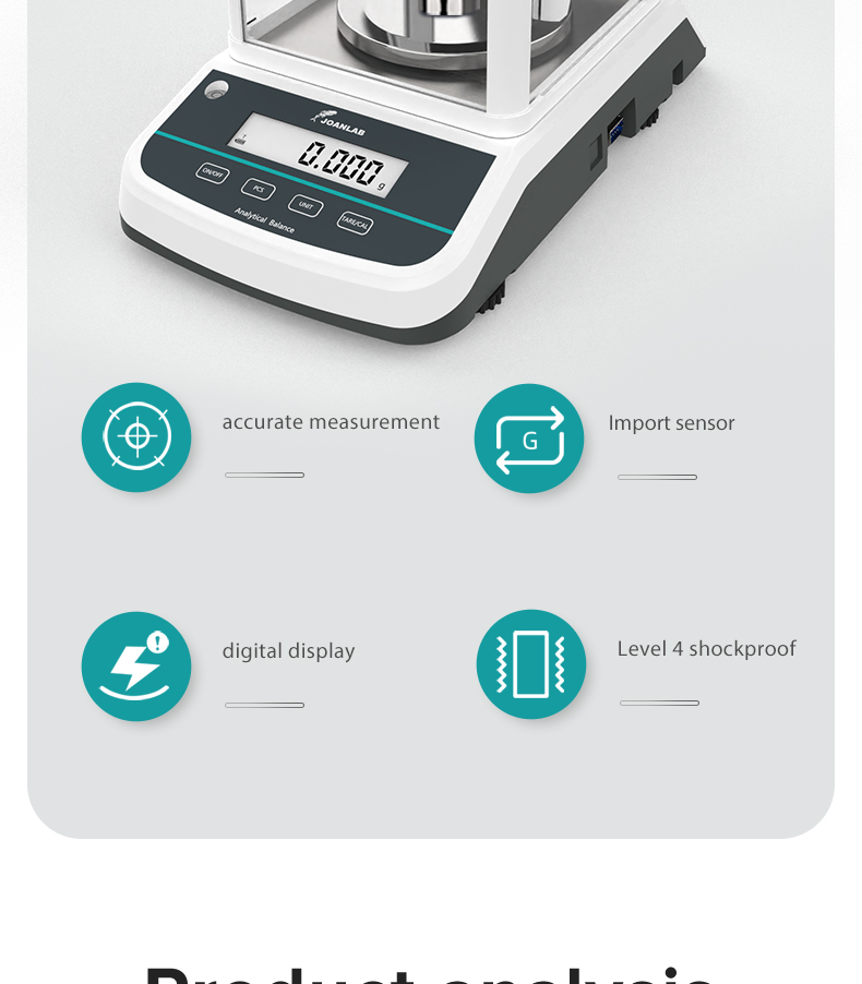 JOANLAB Digital Analytical Balance Laboratory Microbalance Electronic ...