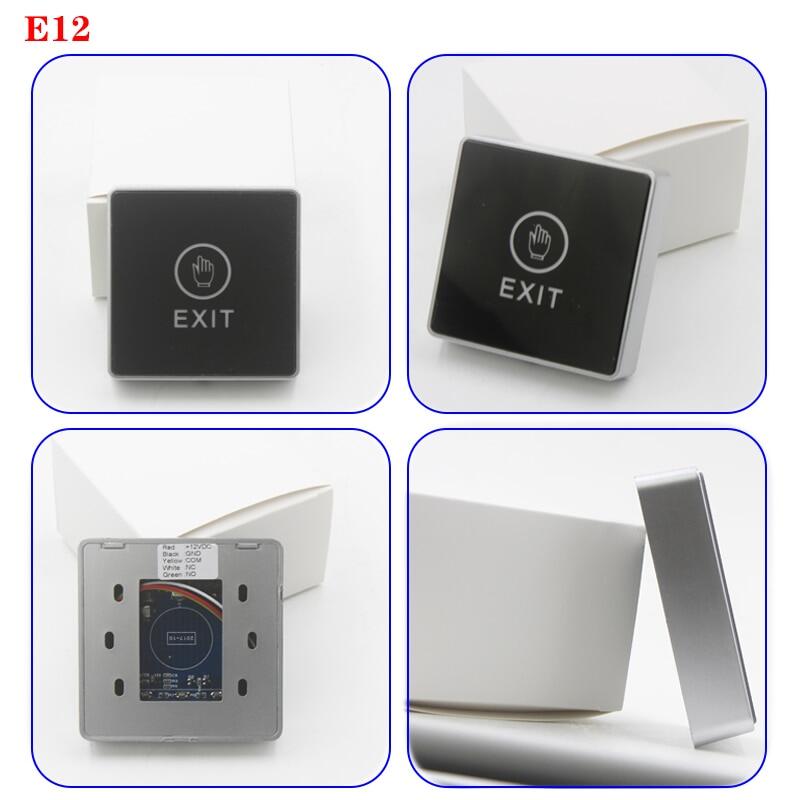 Slim Access Control Touch Exit Button NC/NO/COM Touch switch finger ...
