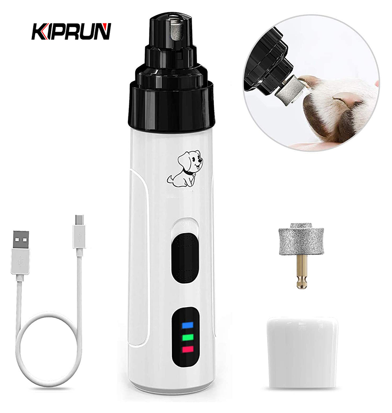 KIPRUN Pet Nail Grinder Trimmer, 50 DB Ultra Quiet Electric Dog Nail ...