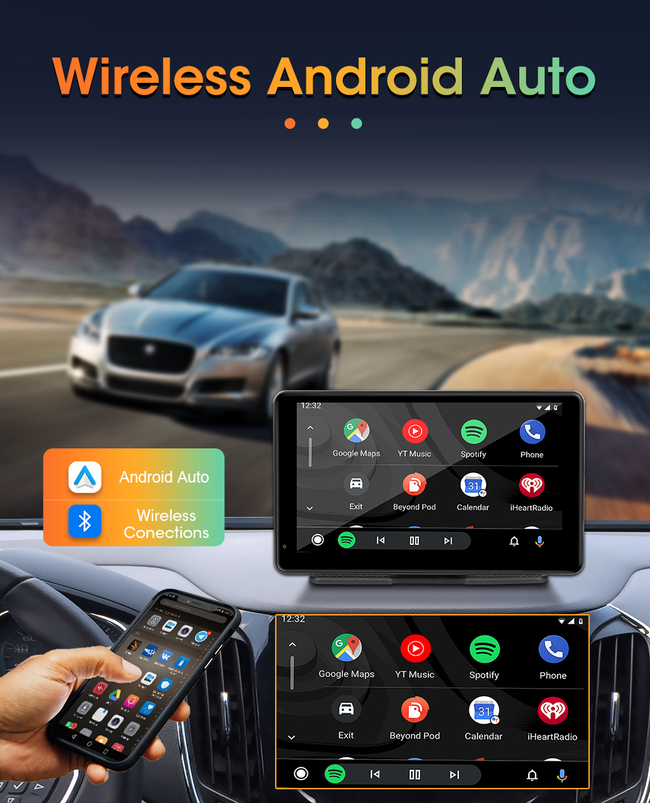 Jansite 7 inch Universal Car Radio Multimedia Video Carplay Android Car ...