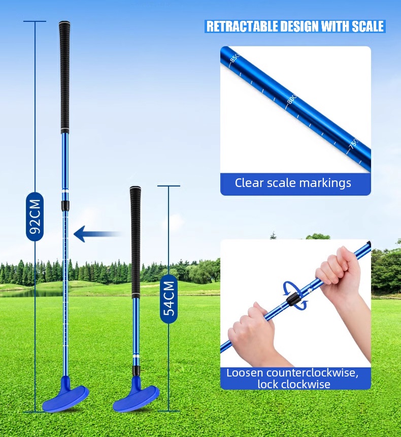 PGM Junior Kids beginner double side golf putter club with telescopic ...