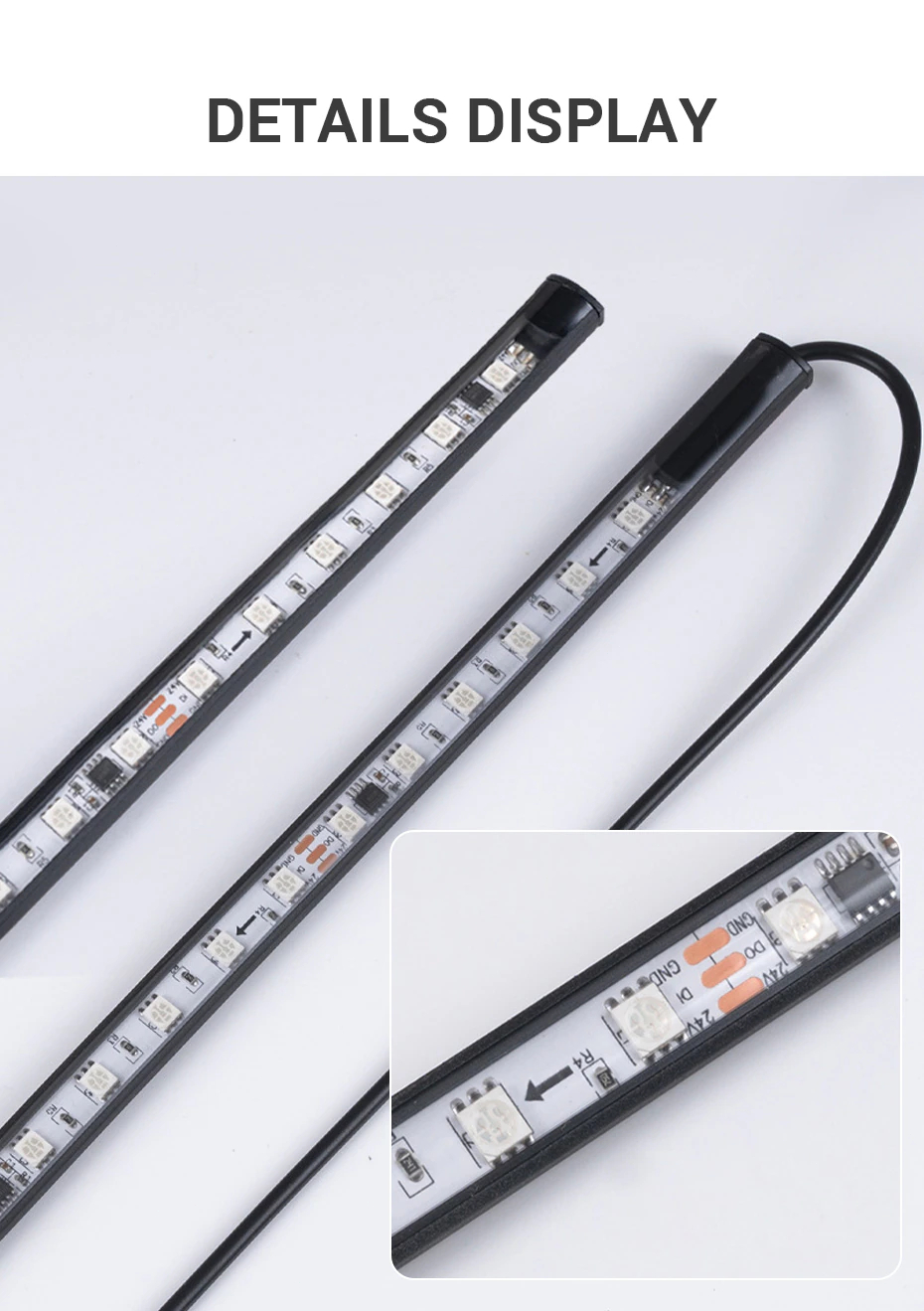 SEAMETAL 24V LED Truck Light Strips Ambient Light DRL Brake Warning ...