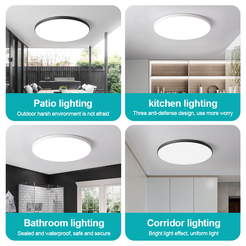 OOKAS Modern LED Light For Room Ceiling Light Indoor Panel Light ...