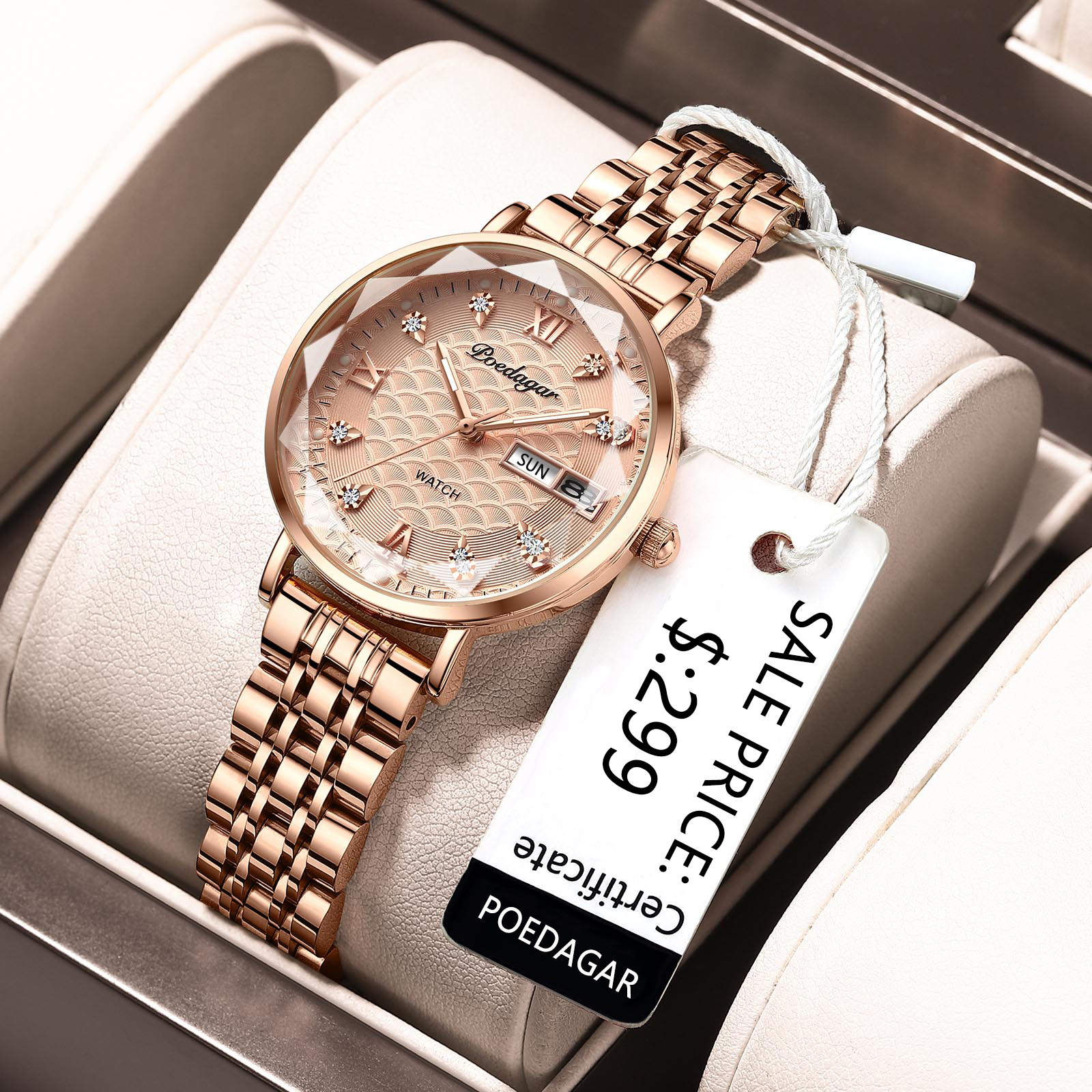 POEDAGAR Watch For Woman Waterproof Original Relo Korean With Box ...