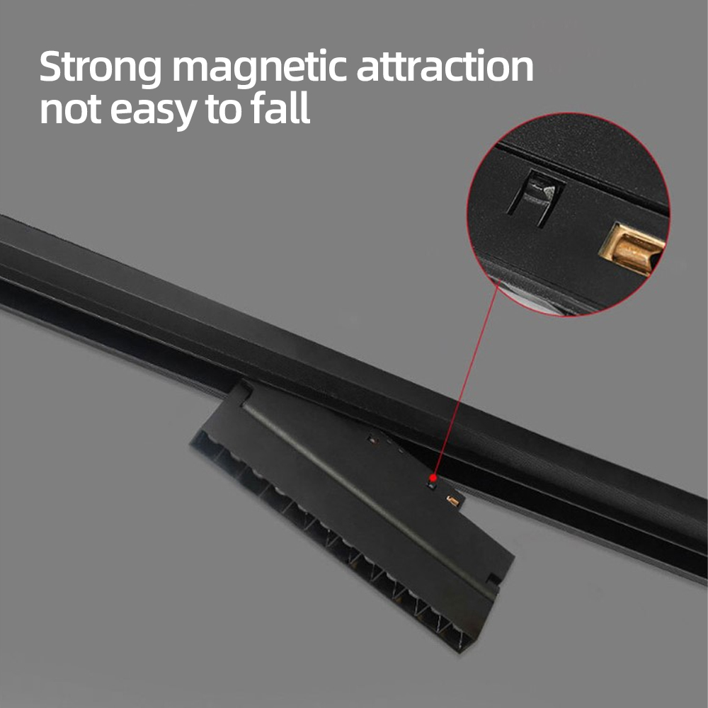 LED Magnetic Track Light System Accessories Rail Connector Power ...