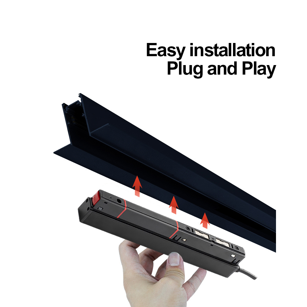 LED Magnetic Track Light System Accessories Rail Connector Power ...