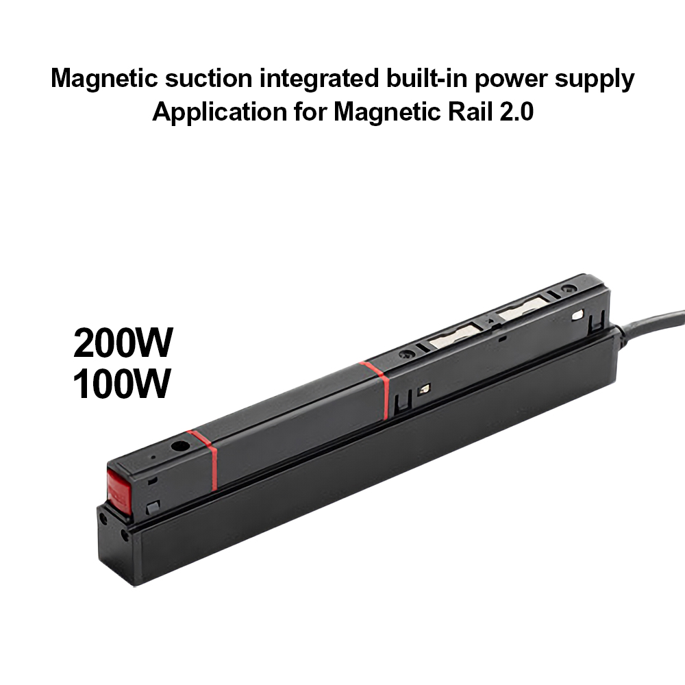 LED Magnetic Track Light System Accessories Rail Connector Power ...