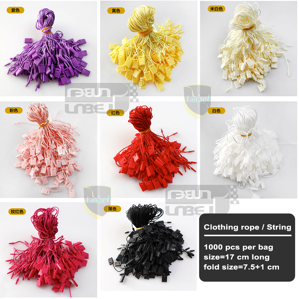 1000pcs clothing hangtag string,hanging ropes,universal clothes garment ...