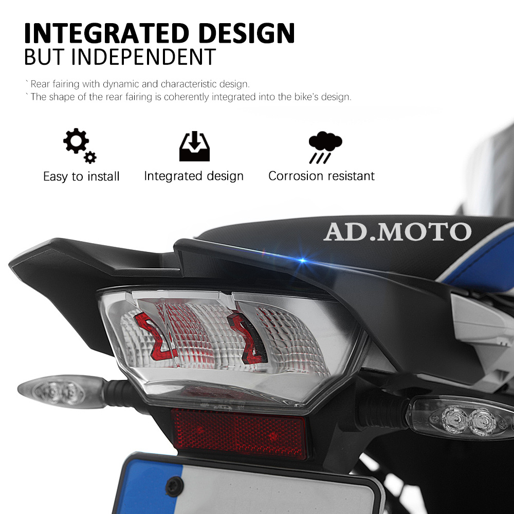Motorcycle Black Tail Cover Plate Rear Panel Fairing ABS For BMW F750GS ...