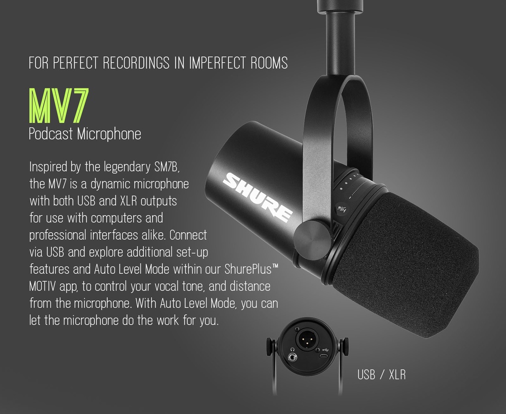 Shure MV7 Podcast Microphone | Shopee Philippines