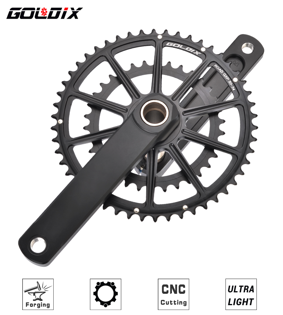 Crankset road bike CNC hollowtech crank arm 165mm 170mm 172.5mm 175mm ...