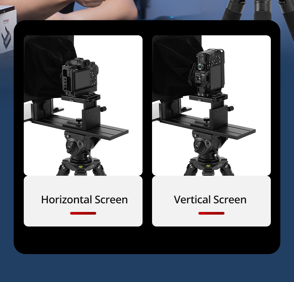 AMBITFUL T16 Big Screen Prompter Professional Interview Foldable ...