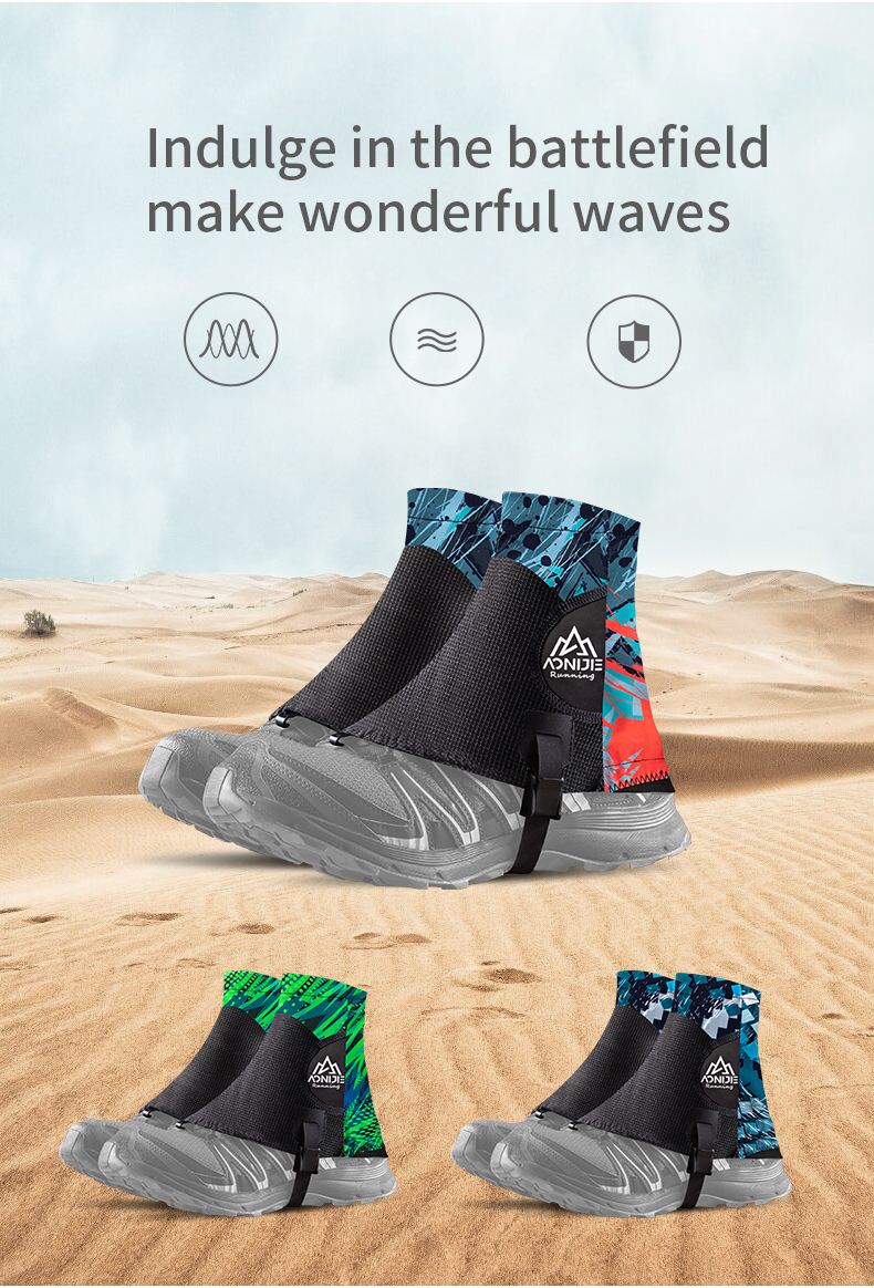AONIJIE E941 Trail Gaiters Running Gaiters Low Ankle Gators Reflective ...
