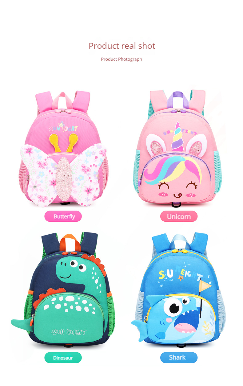 Sun Eight Animal Cartoon Backpack for Kids Girls Boys Lightweight ...