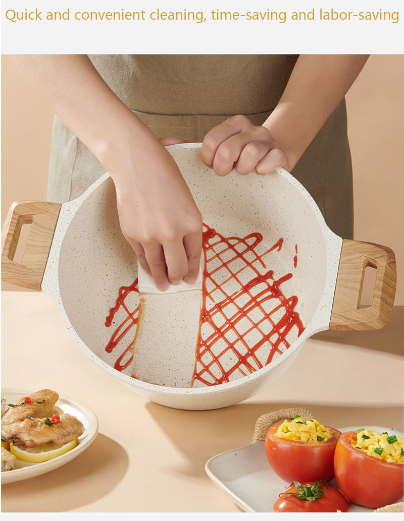 Gaoboos Non Stick Cookware Set 3/2pcs set Frying Pan Soup Pot Kawali ...