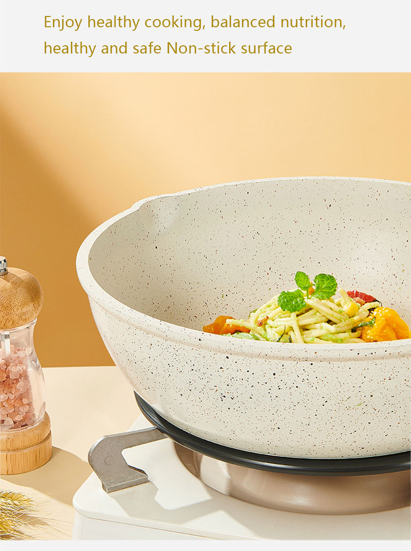 Gaoboos Non Stick Cookware Set 3/2pcs set Frying Pan Soup Pot Kawali ...