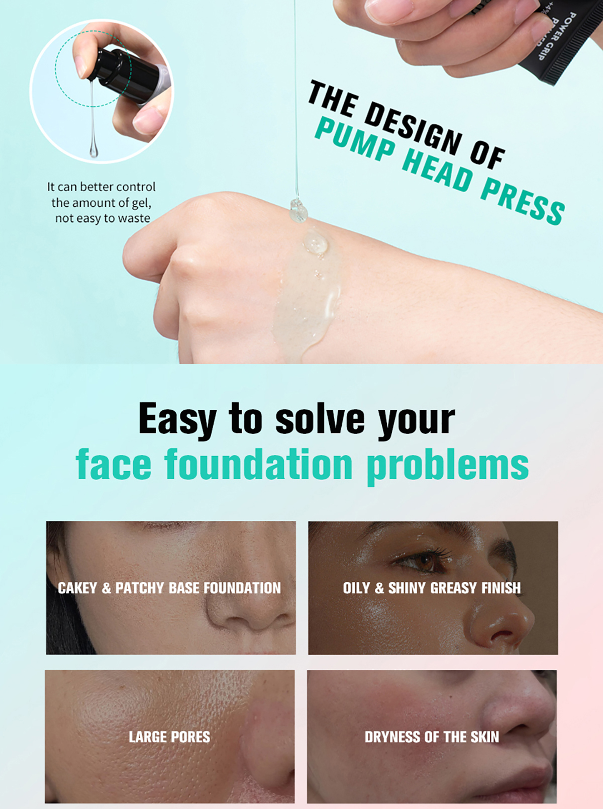 IBCCCNDC Power Grip Primer Makeup Gel-Based & Hydrating Face For ...