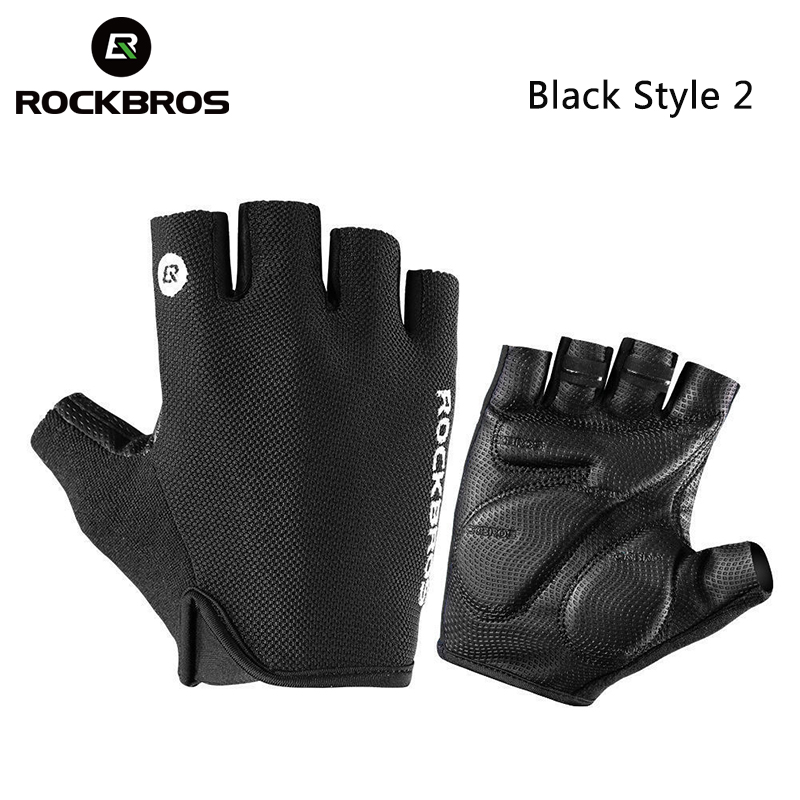 【PH Delivery】ROCKBROS Cycling Gloves Half Finger SBR Palm Pad ...