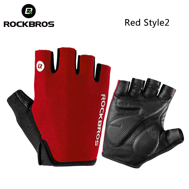 【PH Delivery】ROCKBROS Cycling Gloves Half Finger SBR Palm Pad ...
