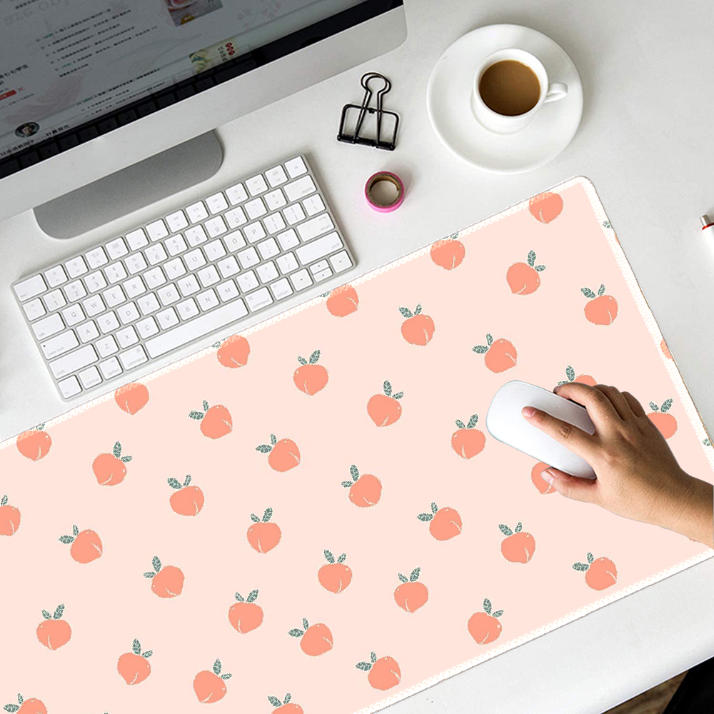 Peach Mousepad Cartoon pattern Mouse Pads gaming mouse pad personalised ...