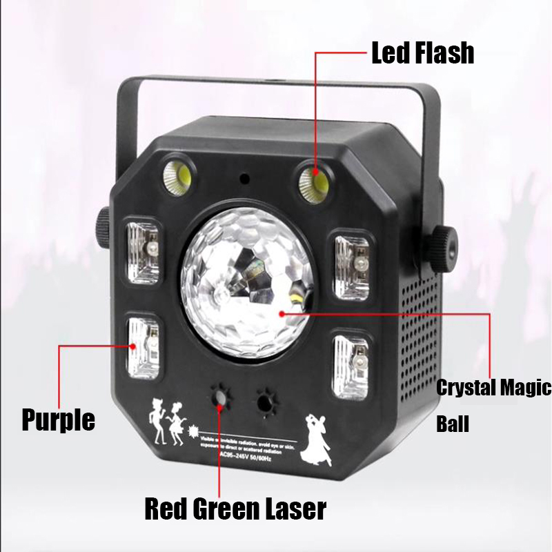 Remote lampu Control Unlimited Rotate Led Crystal Magic Ball RGBW 4 IN ...