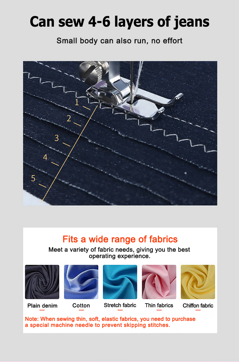 Portable 20 Stitches Sewing Machine Home Electric Multi-function ...