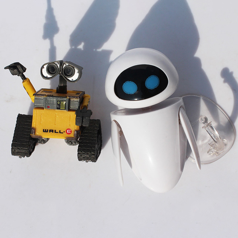 1Pcs 6-9cm Disney WALL.E Robot EVE Detection Robot Blister Box PVC ...
