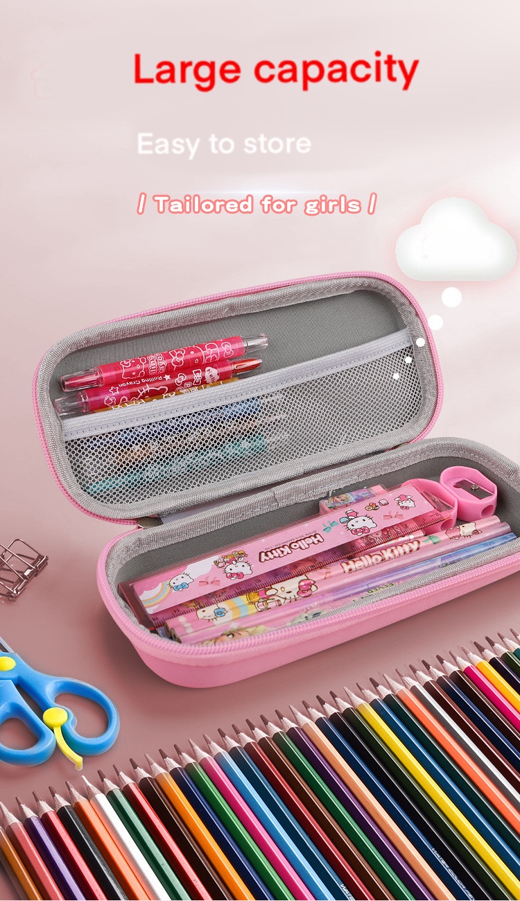 Pencil Organizer Princess Design Stationary Hard Pencil Case for ...