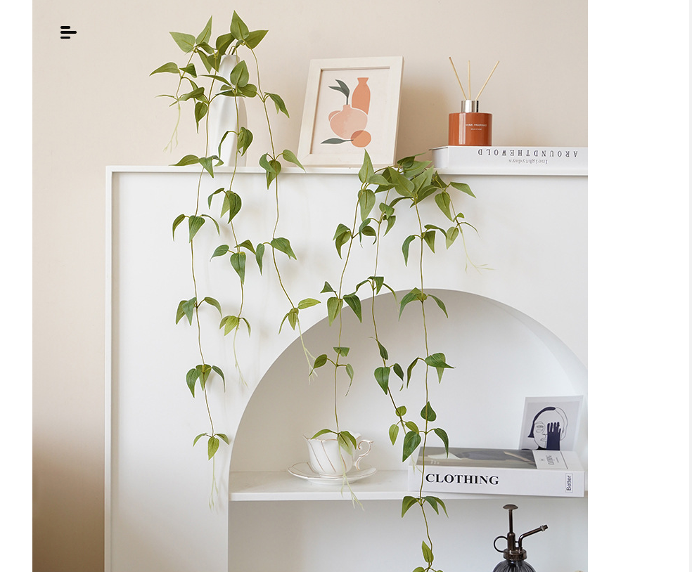 Simulation Home Garland Decoration Peony Rattan Wall Decoration