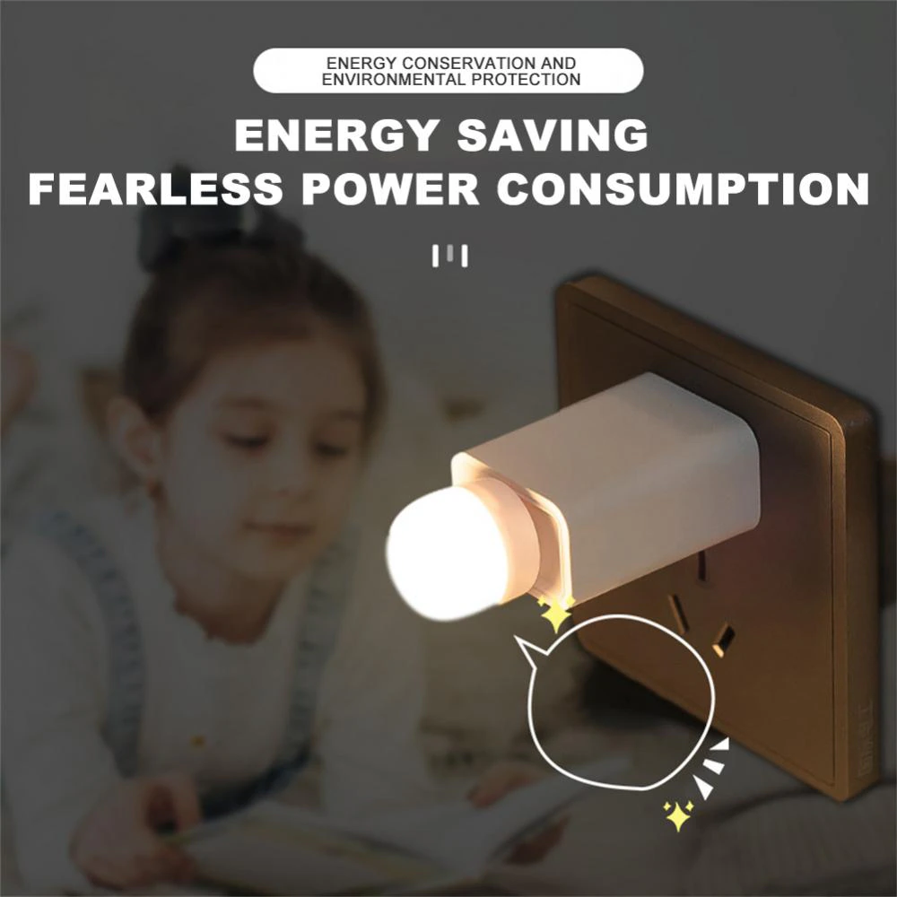 Popcorn USB Plug Mini LED Eye Protection Reading Lamp Small Night Light ...