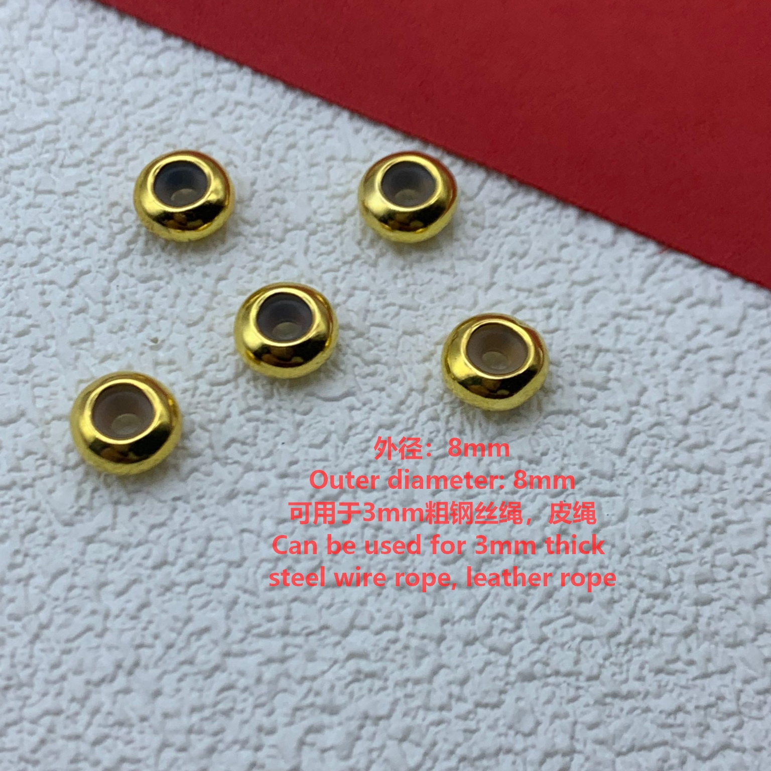 8mm Positioning Beads Spacer Beads Anti-slip Beads Still Life Beads ...
