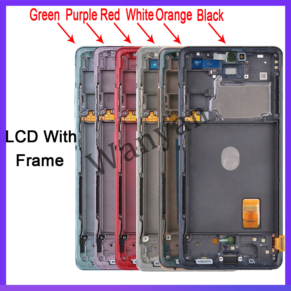 OEM For AMOLED Samsung Galaxy S20 FE 4G 5G LCD Display Touch Screen With  Frame Replacement