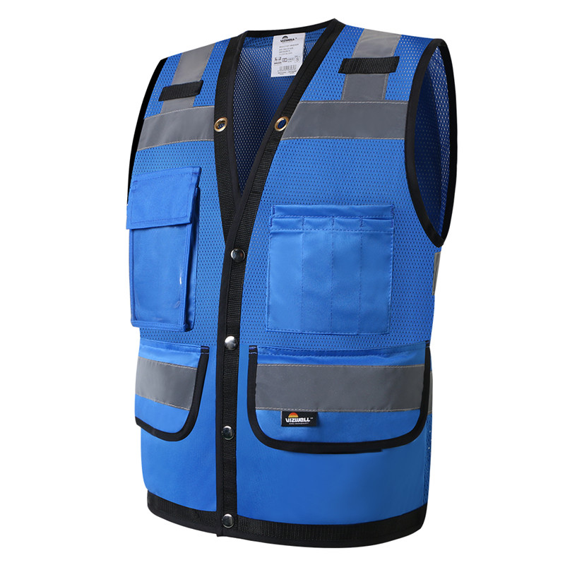 Hi Vis Safety Vest Orange Reflective Work Vest for Warehouse ...