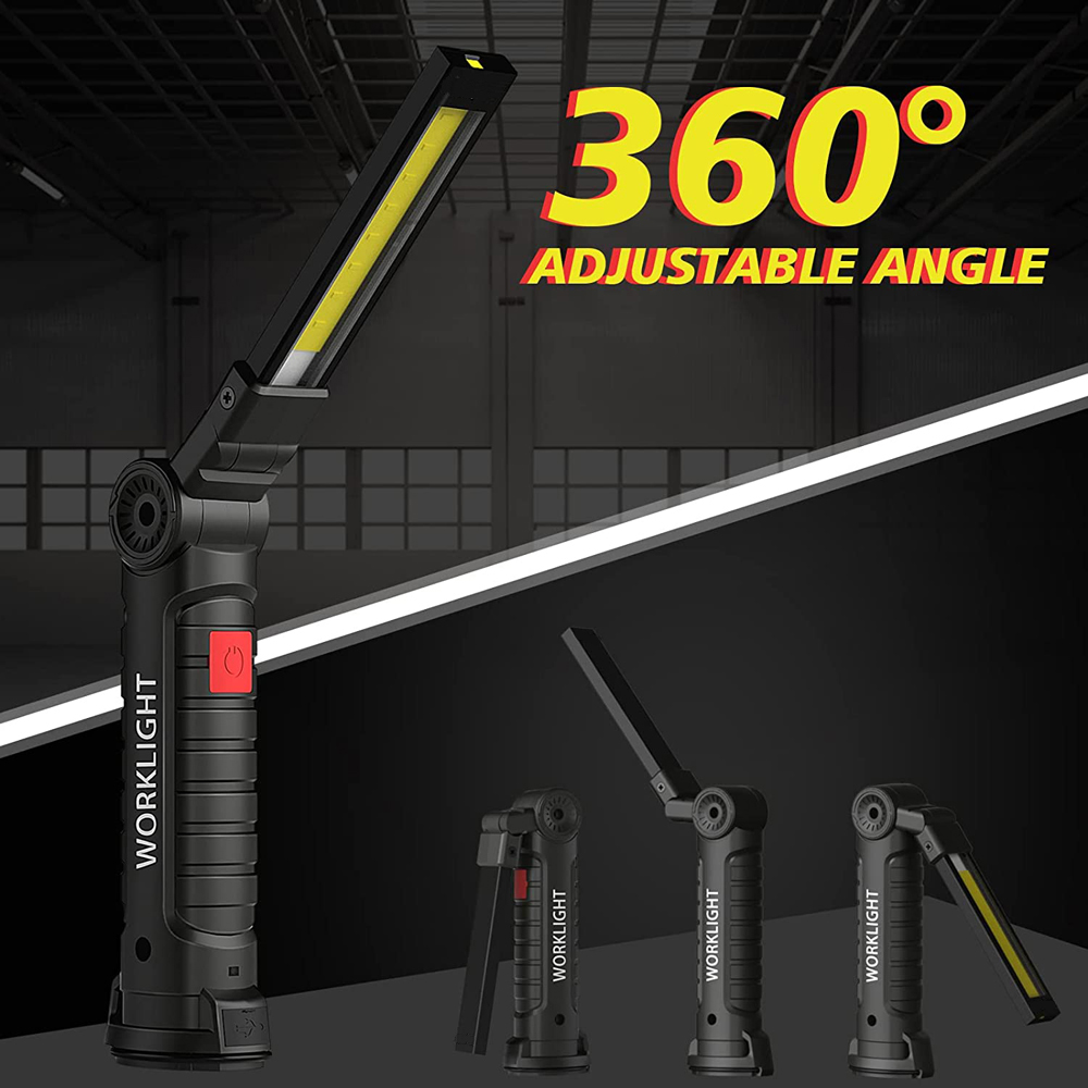Rechargeable Work Light, LED Working Light with Magnetic and 360 ...