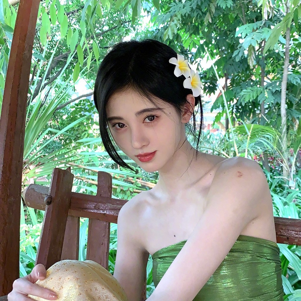 [Magpie] Simulation Flower Headdress Bride Beach Swimming With Flowers ...