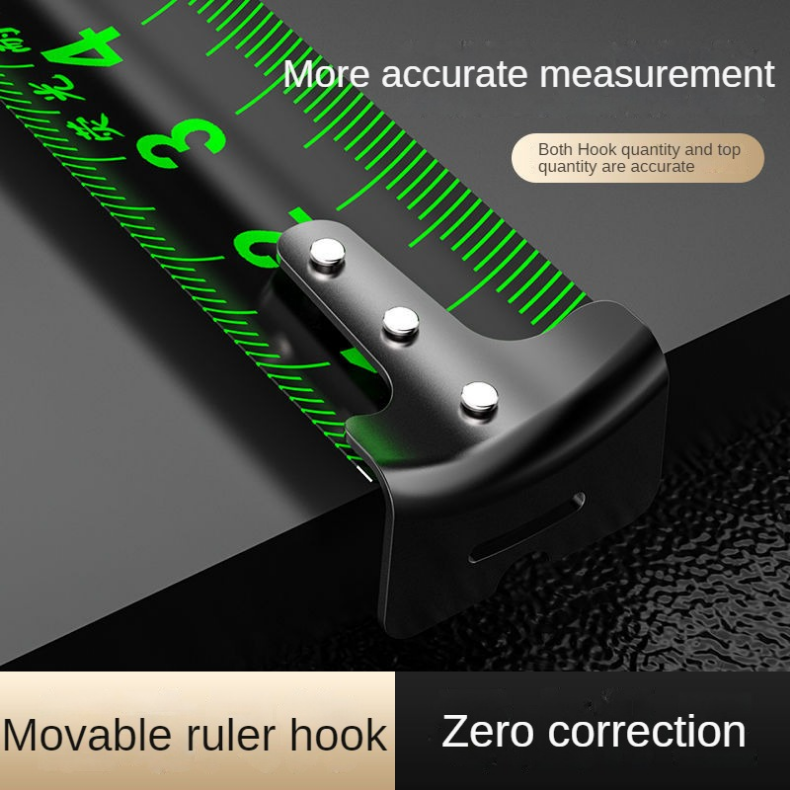 Self Locking Fluorescent Steel Tape Measure High-precision Laser Inkjet ...