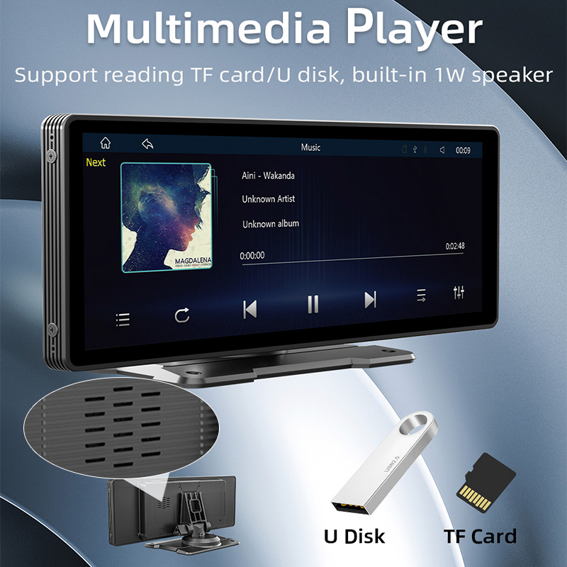 Car Radio 9.3” Portable CarPlay Multimedia Android Auto Video Player