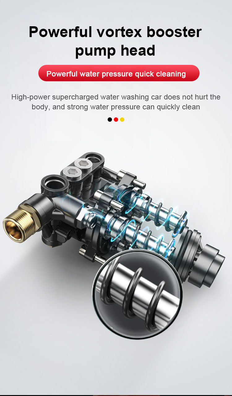 2600w Portable High Pressure Car Washer Machine Heavy Duty High