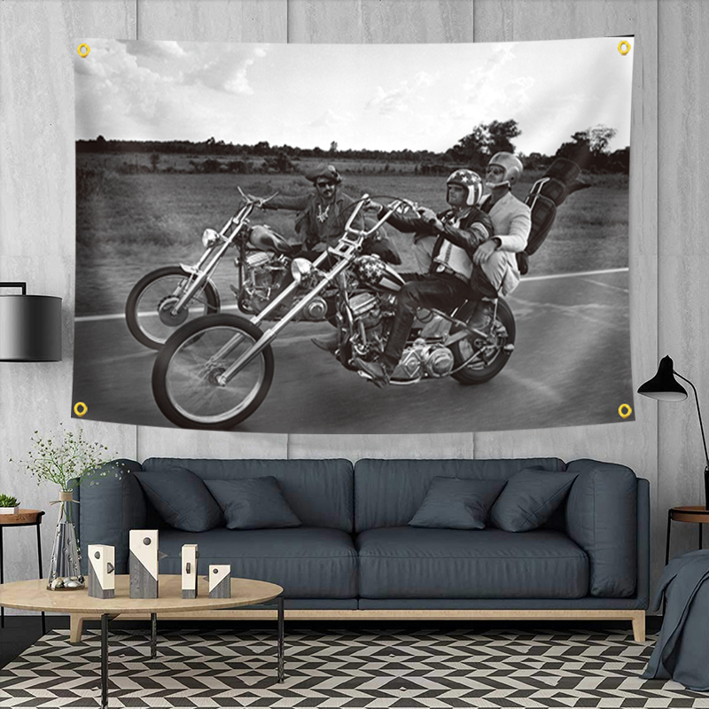 Easy Motorcycle Riders Poster Flag Banner Vintage Home Bar Garage ...