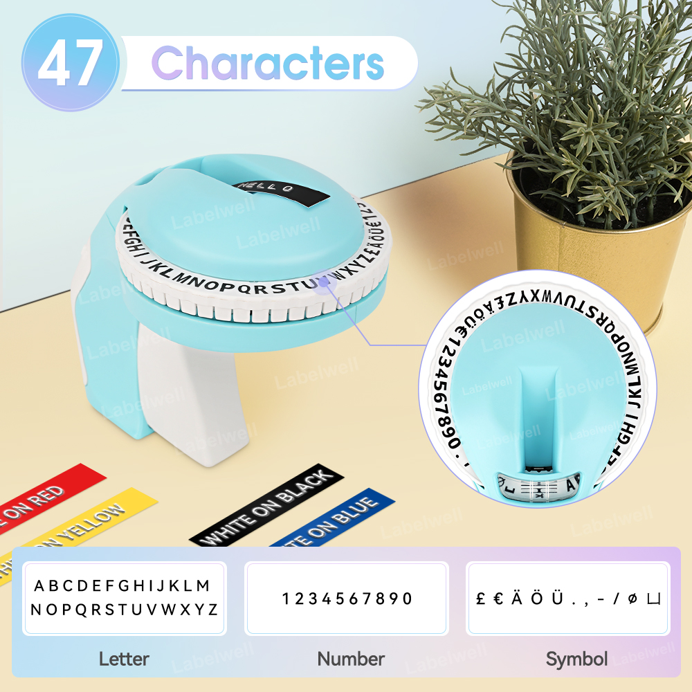 DYMO Embossing Label Maker B90 Handheld 3D Wheel Writer Printing ...