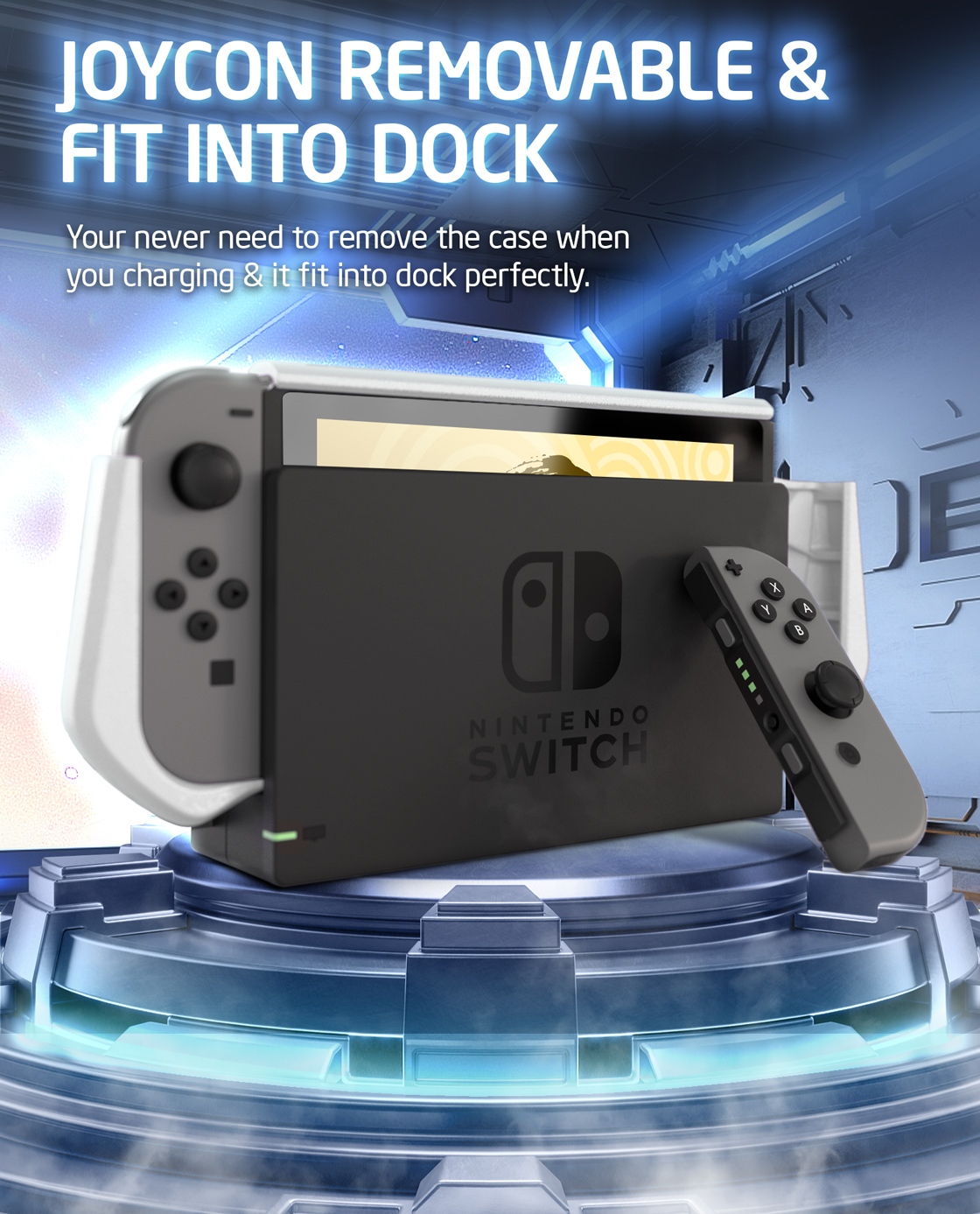 Dockable Case for Nintendo Switch 1st V2 Mumba Blade Series TPU Grip ...